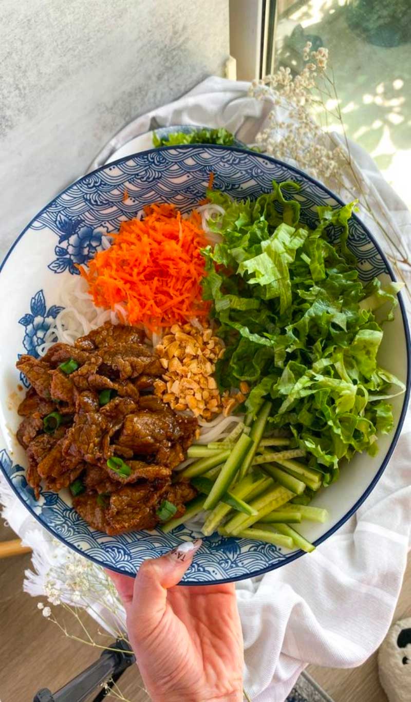 Nourriture vietnamienne de vermicelle