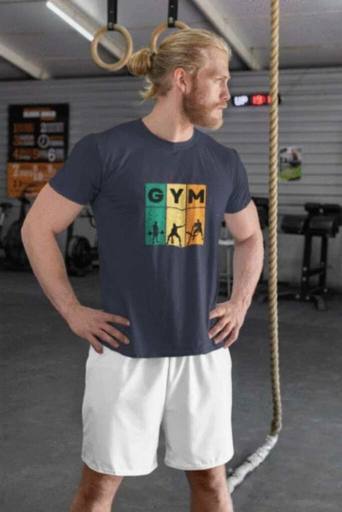 Les t-shirts élégants et les t-shirts à slogan pour hommes améliorent votre garde-robe d'entraînement avec Gymate-Pro