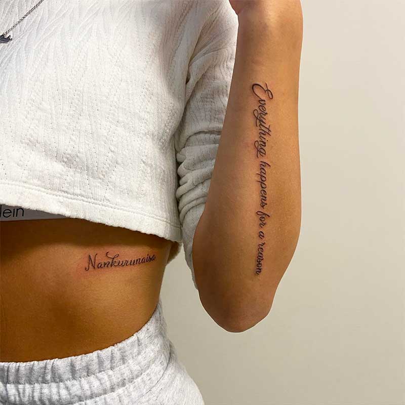 Quels sont les plus beaux mots à tatouer pour les femmes