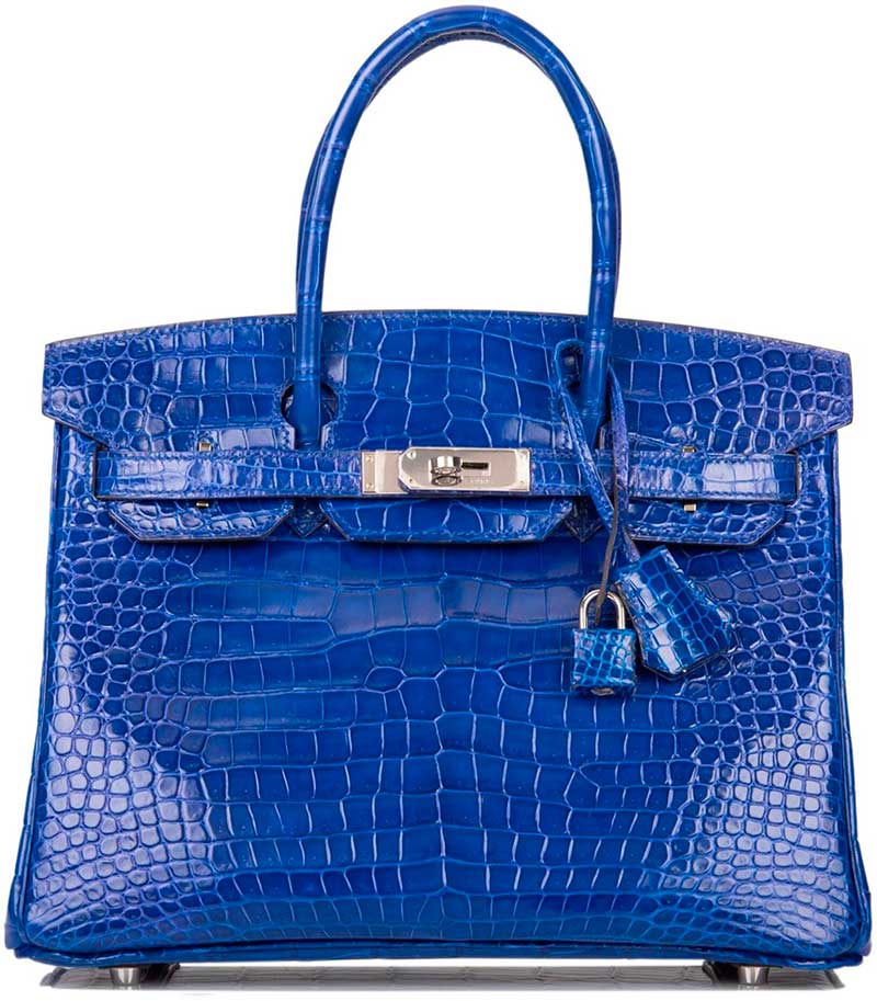 Crocodile Bleu Hermès Birkin