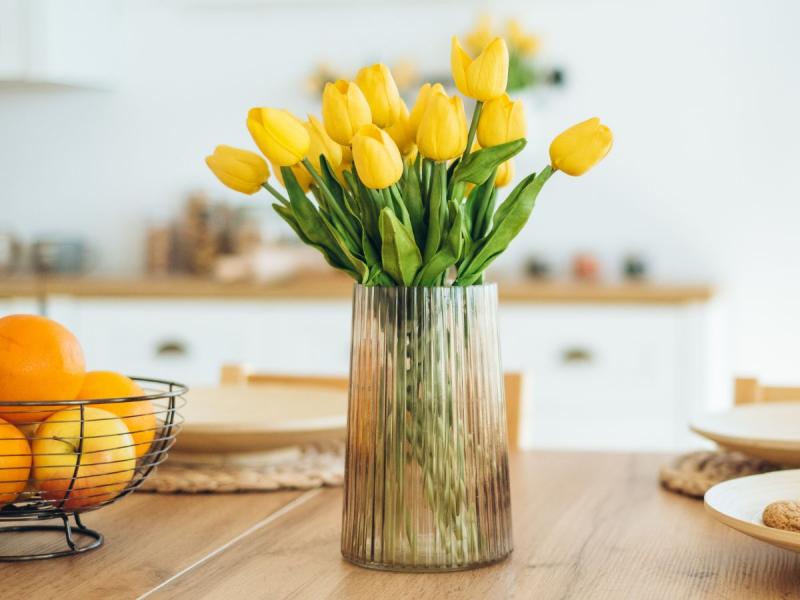 comment disposer les tulipes dans un vase