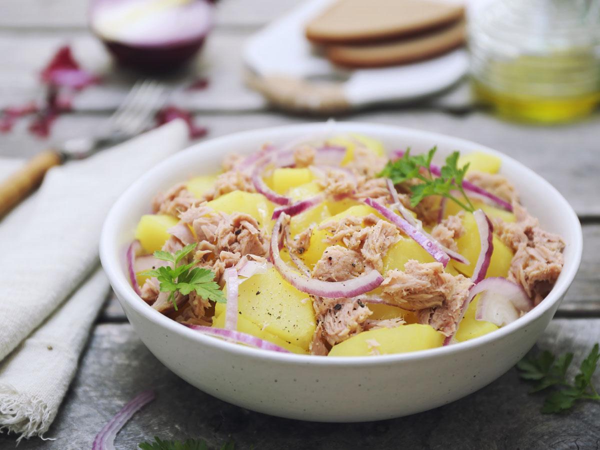 Chargement de glucides – salade de pommes de terre et de thon