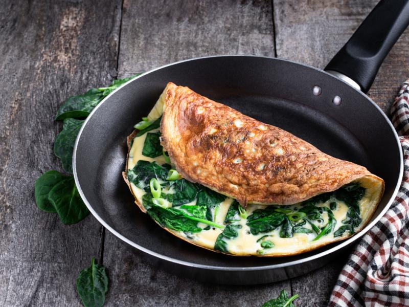 Omelette diététique aux protéines