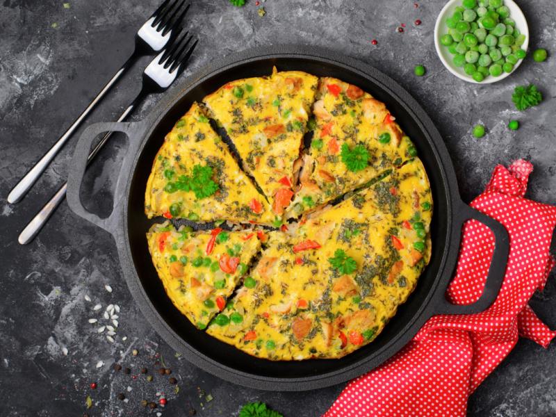 Omelette naturelle hyperprotéinée