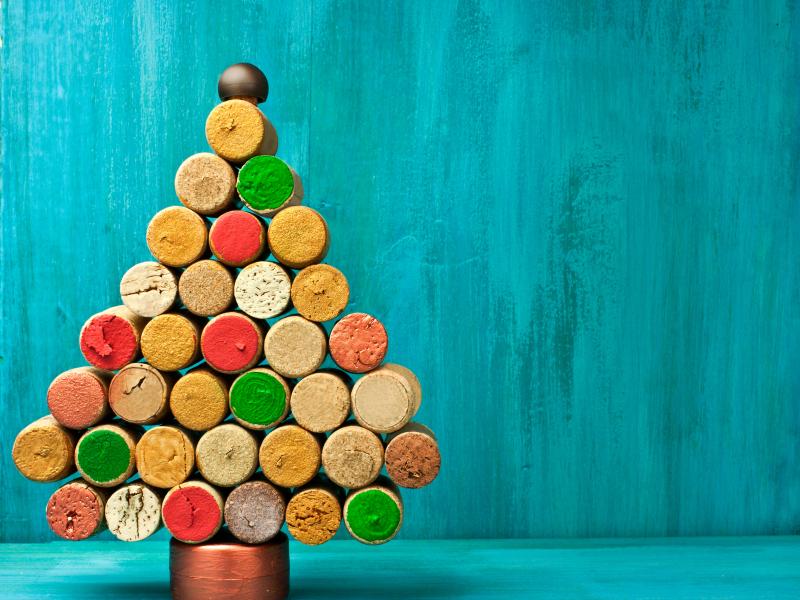 Sapin de Noël DIY à partir de bouchons de vin