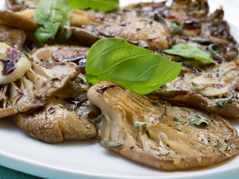 Pleurotes vegan à la hareng au vinaigre