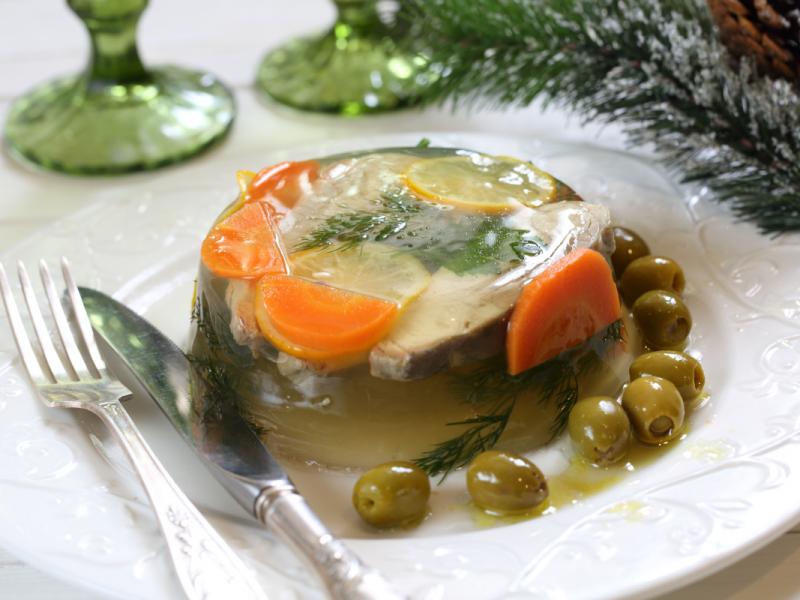 Plats légers du réveillon : poisson en gelée