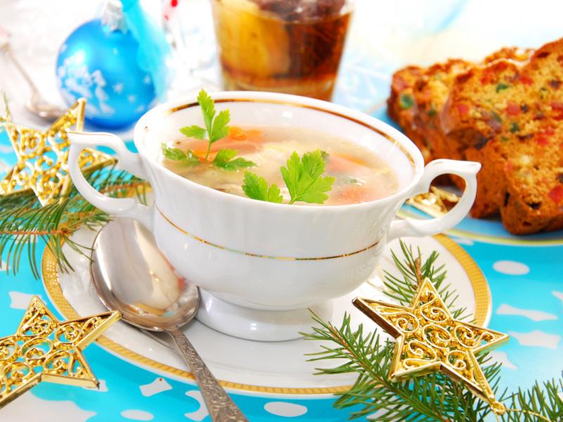Plats légers du réveillon de Noël : soupe de poisson