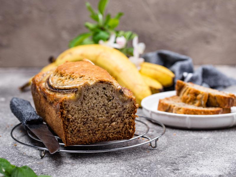 Pain aux bananes végétalien sans gluten