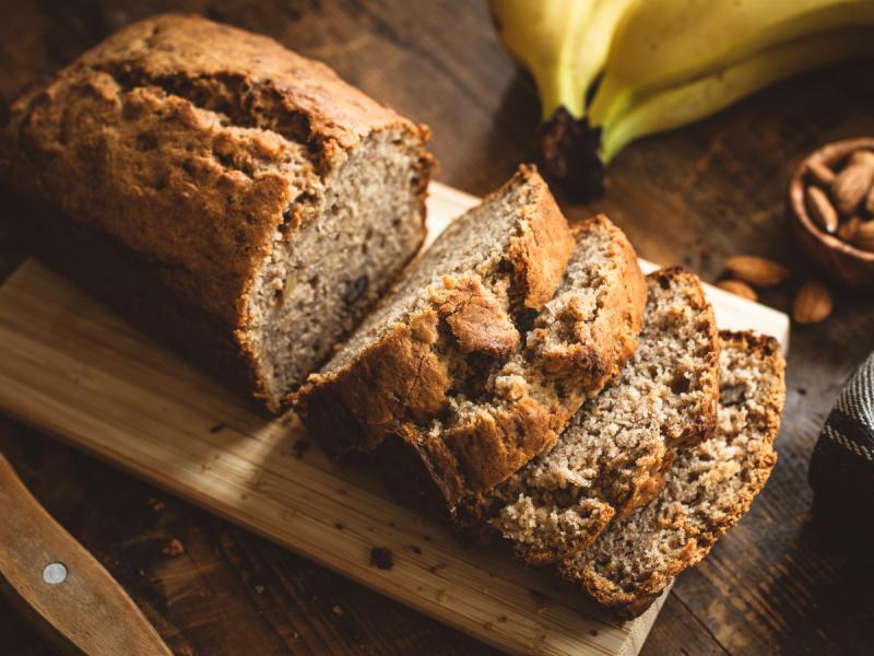 Pain aux bananes végétalien sans sucre