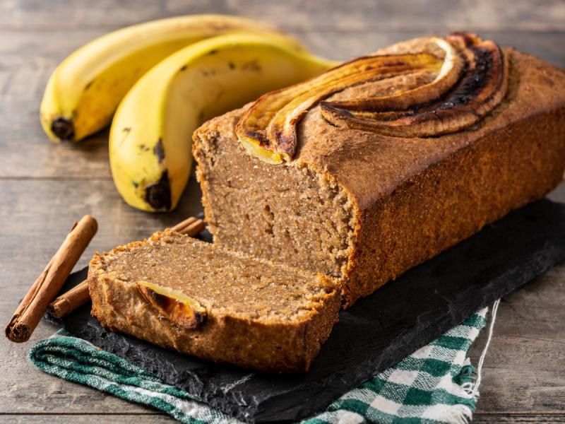 Pain végétalien aux bananes et au beurre de cacahuète
