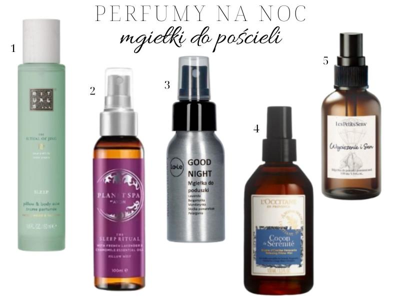 parfum pour la nuit sur l'oreiller