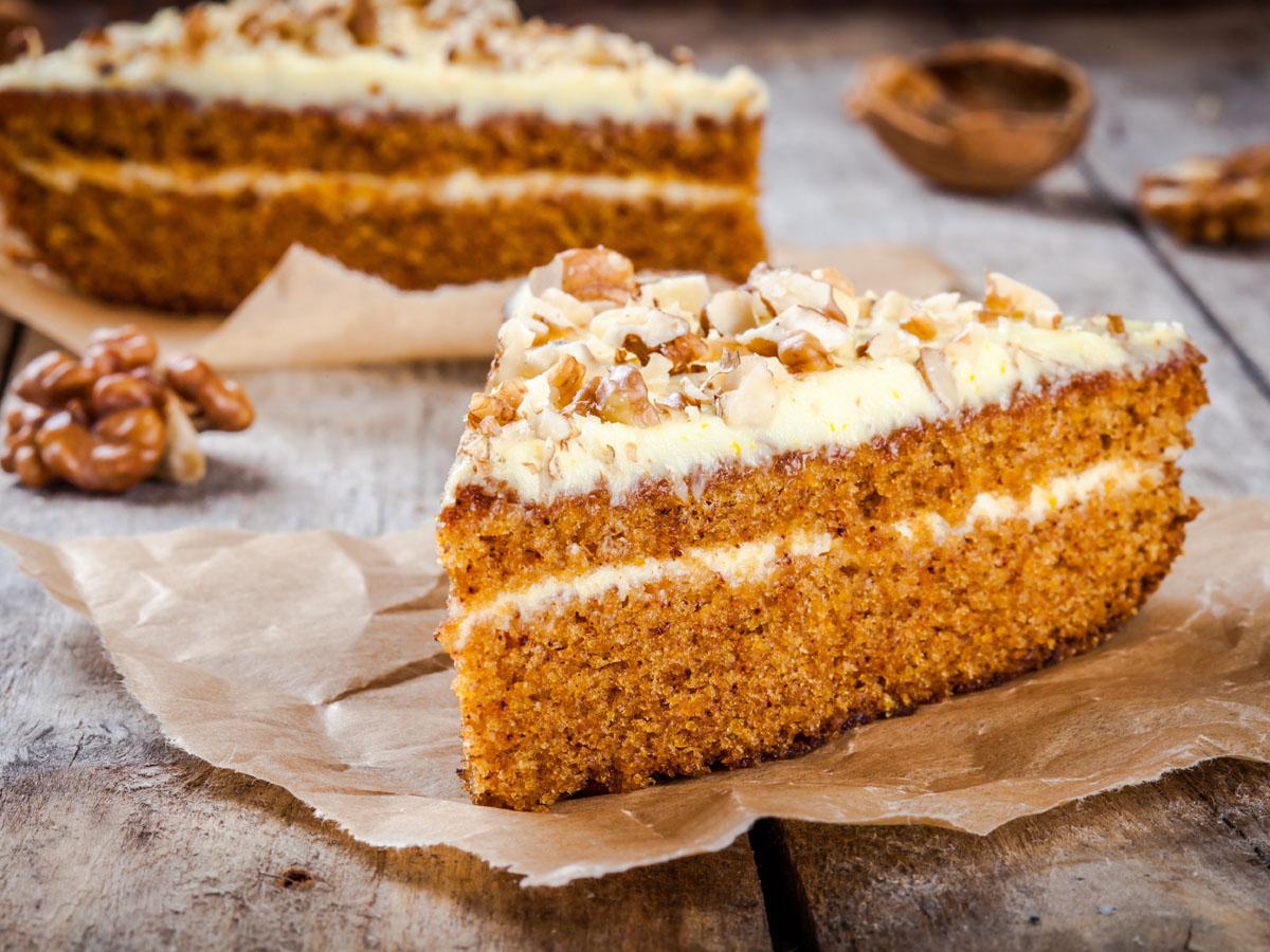 gâteau aux carottes étagé céto