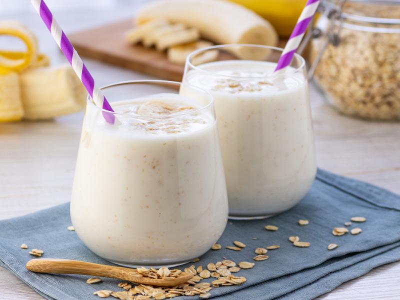 Porridge avec yaourt et banane