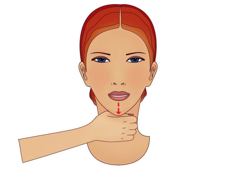 Exercices de menton: bougez votre langue