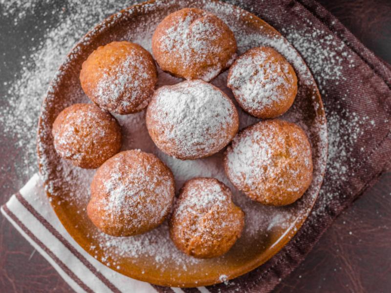 Des beignets sans gluten d'une frite