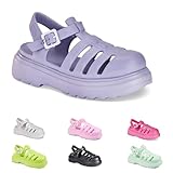 Juju Jelly Shoes Warehouse Factory for Women | Sandales d'été imperméables de la mode colorée, Lilla, 39 EU