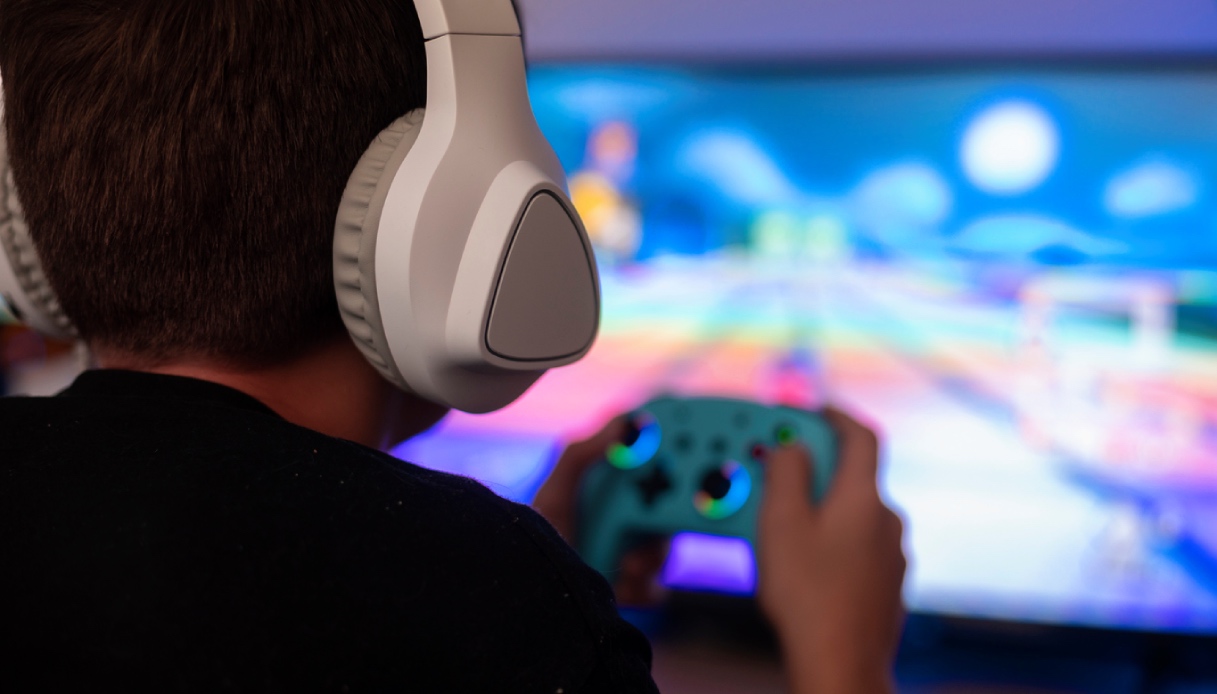 Console dans une station de jeu