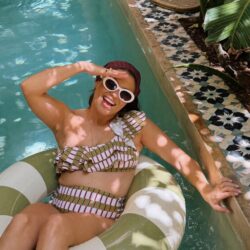 Le maillot de bain imprimé géométrique Women&rsquo;secret à porter en body de terrasse à moins de 13 euros