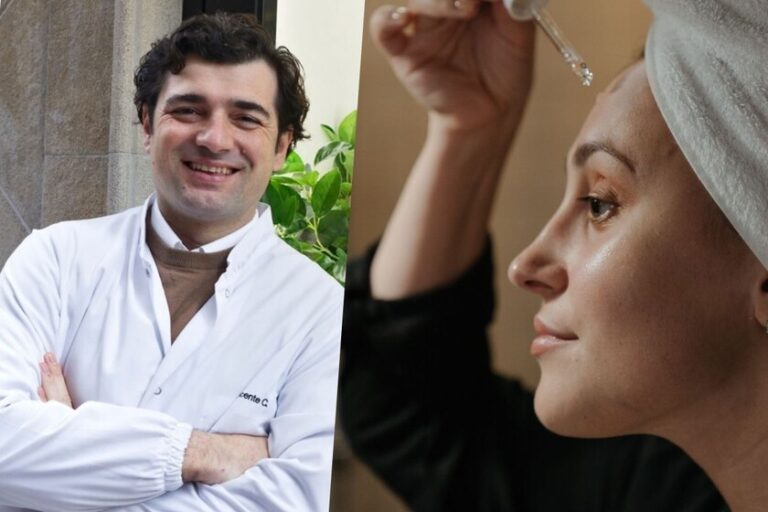 Vicente Calduch, pharmacien : "Les taches ne disparaissent pas du jour au lendemain. En permanence, la vitamine C aide la peau à retrouver un aspect plus uniforme, lumineux et sain."