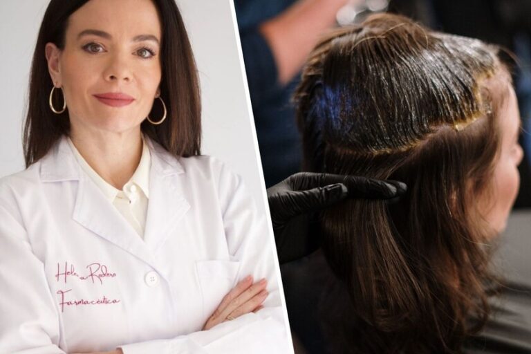 Helena Rodero, pharmacienne : "Lorsque vous couvrez des cheveux gris à la maison, vous n&rsquo;avez pas besoin de faire glisser le produit, la teinture doit se déposer et bien saturer les racines."