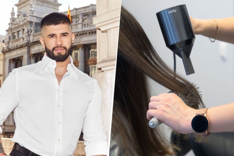 Pablo Bogado, coiffeur : "Le séchage des cheveux crépus à l&rsquo;air froid permet de fixer la coiffure et de maintenir la surface plus alignée, et dans les cheveux fins, il préserve le volume obtenu lors du séchage."