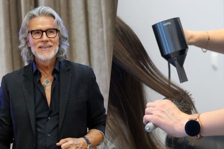 Alberto Cerdán, coiffeur : "Lorsque vous avez fini de sécher vos cheveux à la maison, séchez-les à l&rsquo;air froid pendant 30 secondes, suivi de deux ou trois gouttes d&rsquo;huile de scellement. C&rsquo;est idéal pour prévenir les frisottis."