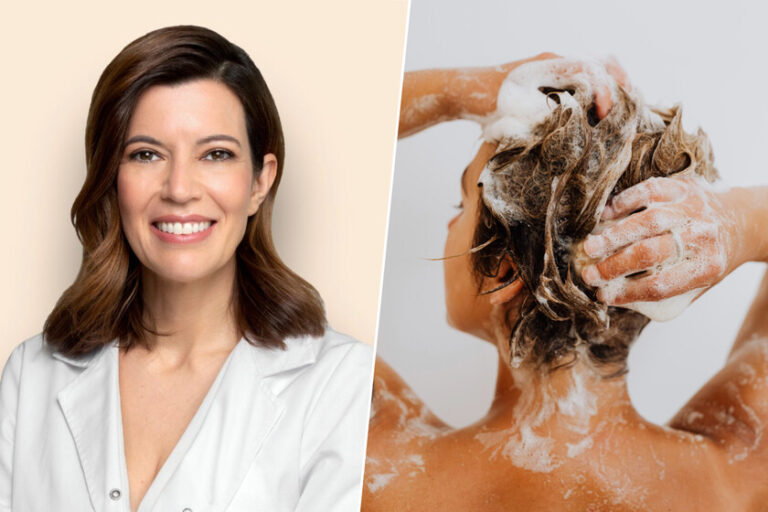 Ana Molina, dermatologue : « Si vous souffrez de dermatite séborrhéique, de pellicules ou de problèmes de cuir chevelu, il est essentiel de laisser agir le shampooing pendant au moins 3 à 5 minutes. Il ne s&rsquo;agit pas seulement de laver et de rincer ! »