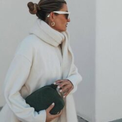 Mango réinvente le pull blanc basique de la garde-robe dans un design écharpe au look luxueux